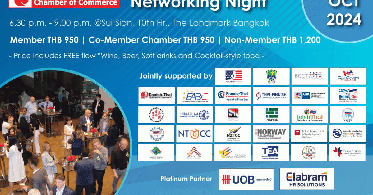 Multi-Chamber Networking Night @The Landmark Bangkok | Franco-thaï ...